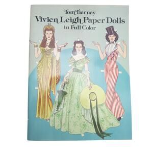 Vintage Vivien Leigh Paper Dolls in full color by Tom Tierney Retro 80s
